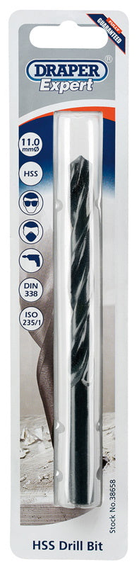 Draper 38658 HSS Drill Bit, 11.0mm