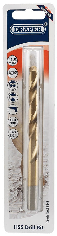 Draper 38848 HSS Titanium Drill Bit, 11.5mm