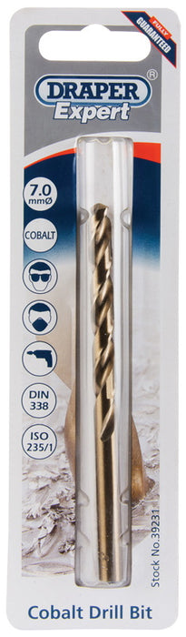 Draper 39231 HSS Cobalt Drill Bit, 7.0mm