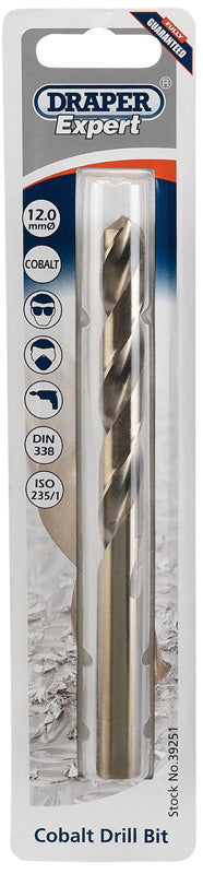 Draper 39251 HSS Cobalt Drill Bit, 12.0mm