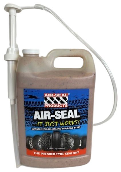 Air-Seal ASJ01 General Purpose Tyre Sealant, 4 Litre Jug with pump – Seals Punctures Up to 15mm