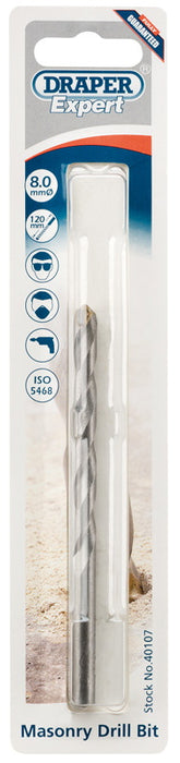 Draper 40107 Masonry Drill Bit, 8 x 120mm