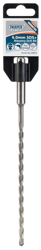 Draper 40832 SDS+ Masonry Drill Bit, 6.0 x 210mm