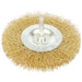 Draper Brassed Steel Crimped Wire Wheel Brush, 100mm, 41428