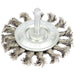 Draper Steel Twist-Knot Wire Wheel Brush, 75mm, 41434