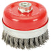 Draper Steel Twist-Knot Wire Cup Brush, 100mm M14, 41450