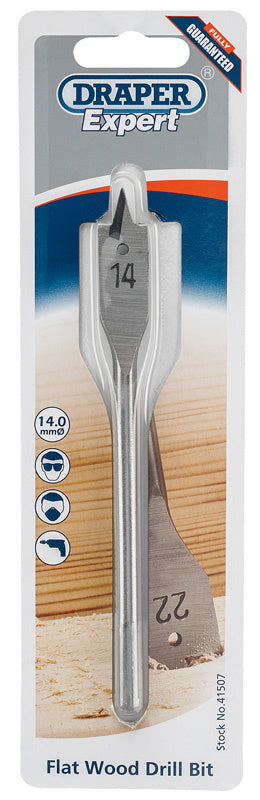 Draper 41507 Flat Wood Bit, 14mm