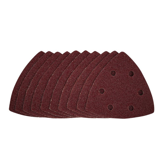 Draper Delta Sanding Sheets with Hook and Loop, 93mm, 40 Grit - Pack of 10, 41694