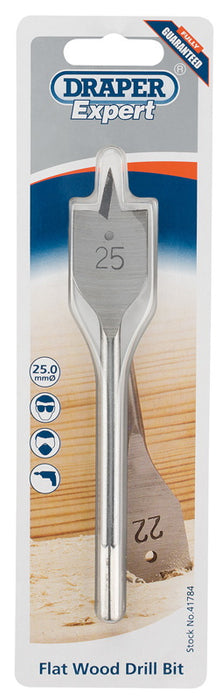 Draper 41784 Flat Wood Bit, 25mm