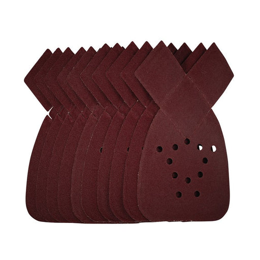 Draper Detail Sanding Sheets with Hook and Loop, 140mm, 120 Grit, SSD4 - Pack of 10, 43993