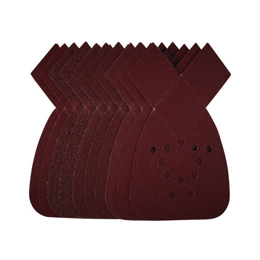 Draper Detail Sanding Sheets with Hook and Loop, 140mm, Assorted Grit, SSD4 - Pack of 10, 44081