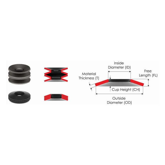 Disc Spring - DIN2093 - Outer Diameter 125mm, Inner Diameter 71mm, Material Thickness 9,3mm, Metrol - 4426