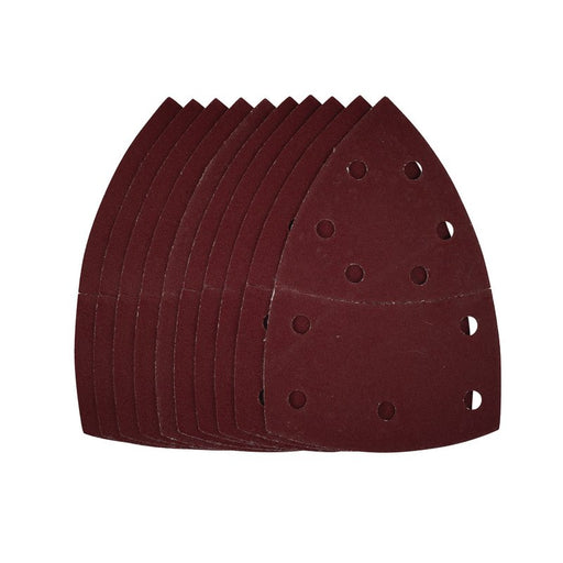 Draper Multi-Sanding Sheets with Hook and Loop, 102 x 62mm, 93mm, 240 Grit - Pack of 10, 44333