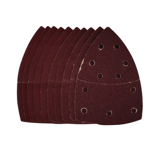 Draper Multi-Sanding Sheets with Hook and Loop, 102 x 62mm, 93mm, Assorted Grit - Pack of 10, 44334