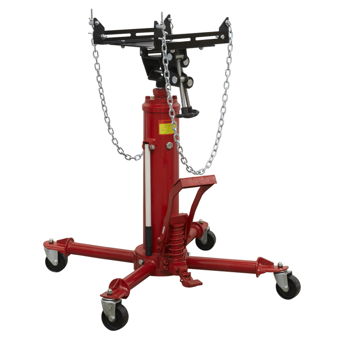 Sealey 500TTJ Transmission Jack 0.5tonne Vertical Telescopic, Re-Boxed, Grade A, 12 Months Warranty