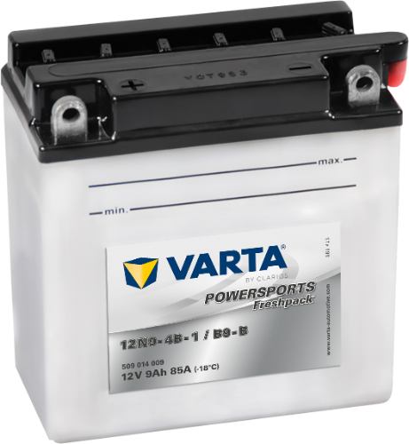 Varta Powersports Battery 12V 9Ah - 509014009, 1 Year Warranty