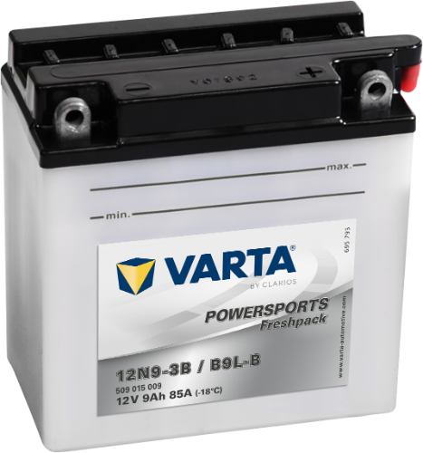 Varta Powersports Battery 12V 9Ah - 509015009, 1 Year Warranty