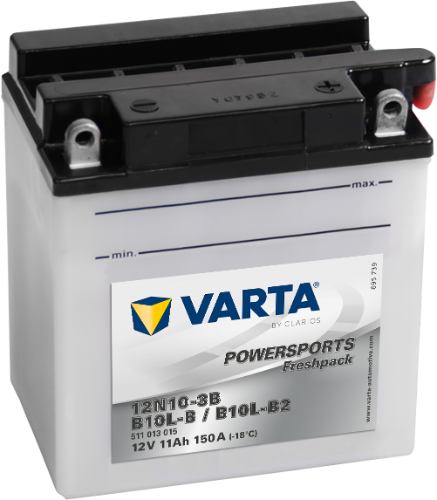 Varta Powersports Battery 12V 11Ah - 511013015, 1 Year Warranty