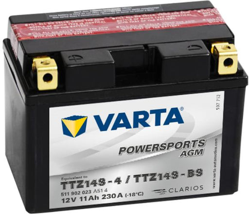 Varta Powersports Battery 12V 11Ah - 511902023, 1 Year Warranty