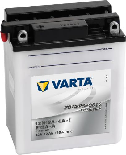 Varta Powersports Battery 12V 12Ah - 512011016, 1 Year Warranty