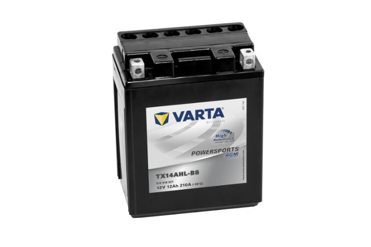 Varta Powersports AGM High Performance Battery 12V 12Ah - 512918021, 1 Year Warranty