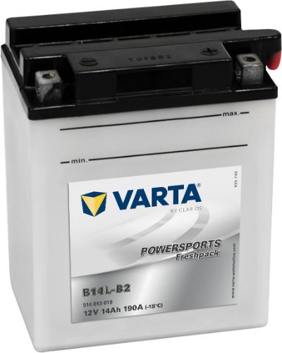 Varta Powersports Battery 12V 14Ah - 514013019, 1 Year Warranty