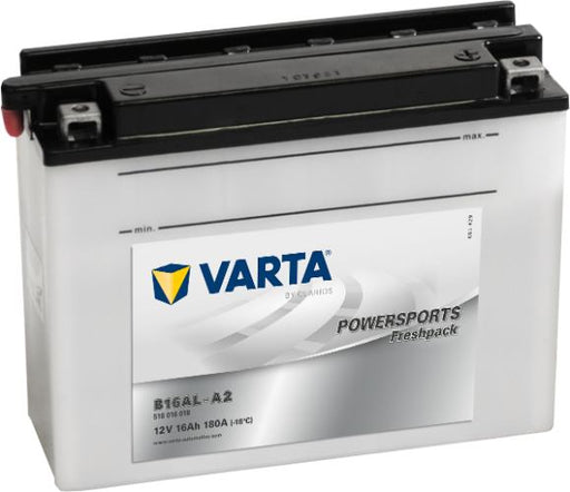 Varta Powersports Battery 12V 16Ah - 516016018, 1 Year Warranty