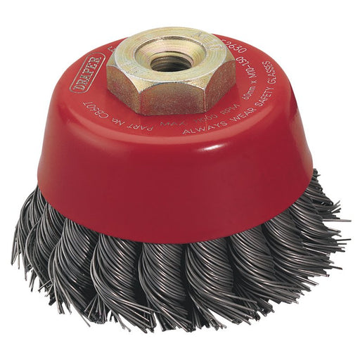 Draper Twist Knot Wire Cup Brush, 60mm M10, 52630