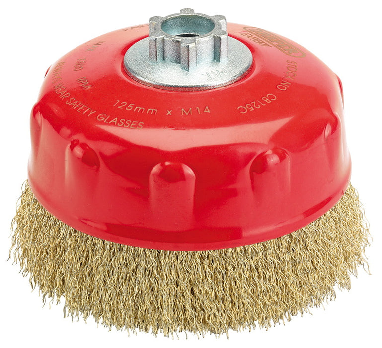 Draper Expert Twist Knot Wire Cup Brush, 80mm M14, 52632