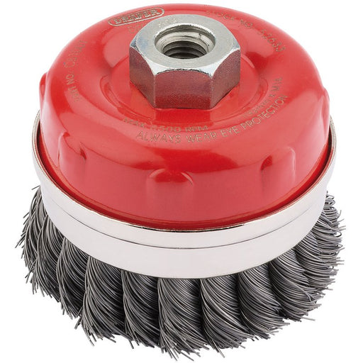 Draper Expert Twist Knot Wire Cup Brush, 100mm M14, 52633