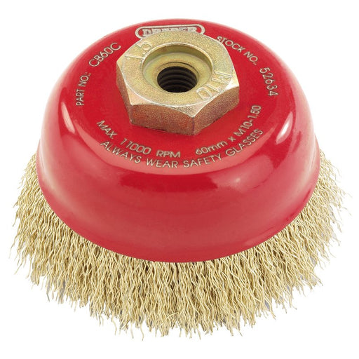 Draper Crimped Wire Cup Brush, 60mm M10, 52634
