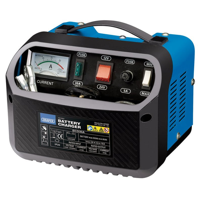 Draper 52985 12/24V 16-20A Battery Charger