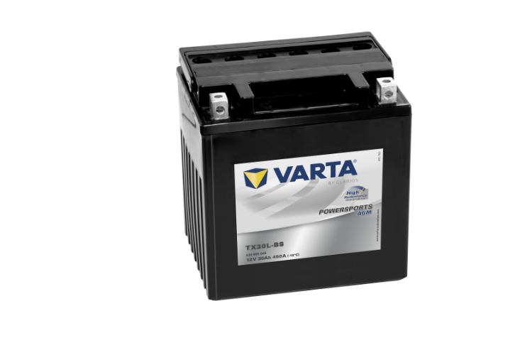 Varta Powersports Battery 12V 30Ah - 530905045, 1 Year Warranty