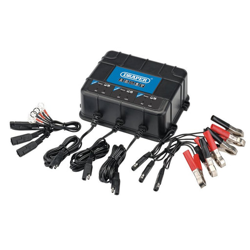 Draper 53172 6/12V 3 Bank Charger Station