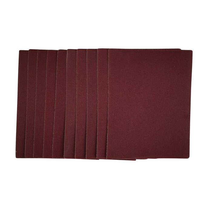 Draper 1/4 Sanding Sheets, 115 x 150mm, 120 Grit - Pack of 10, 54733