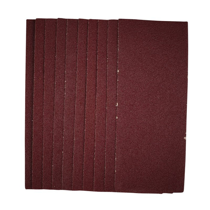 Draper 1/3 Sanding Sheets, 93 x 230mm, 40 Grit - Pack of 10, 55737
