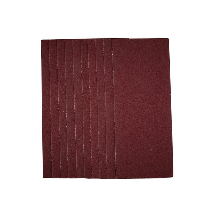 Draper 1/3 Sanding Sheets, 93 x 230mm, 80 Grit - Pack of 10, 55748