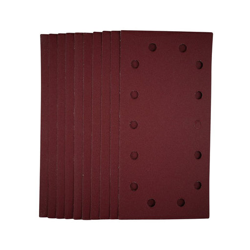 Draper 1/2 Sanding Sheets with Hook and Loop, 115 x 230mm, 240 Grit - Pack of 10, 55865