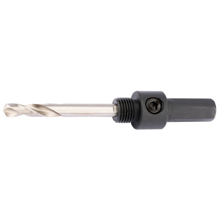 Draper 56387 Hex. Shank Holesaw Arbor with HSS Pilot Drill for 14 - 30mm Holesaws, 7/16" Thread