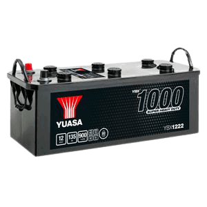 Yuasa YBX1222 12V 135Ah 900A Super Heavy Duty Commercial Vehicle Battery, 2 Years Warranty