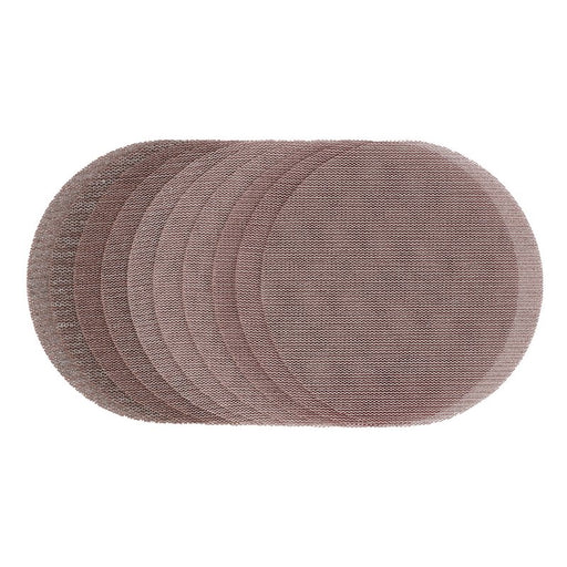 Draper Mesh Sanding Discs, 150mm 120G 180G 240G, Assorted Grit - 80G - Pack of 10, 62989