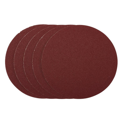 Draper Sanding Discs PSA, 200mm 80 Grit - Pack of 5, 63026