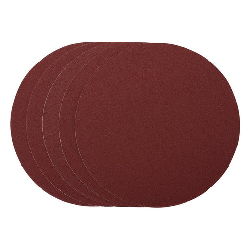 Draper Sanding Discs PSA, 305mm 80 Grit - Pack of 5, 63753