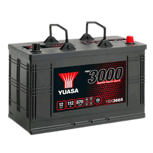 Yuasa 665SHD CARGO SUPER HEAVY DUTY BATTERY 12V 115AH YBX3665, 2 Years Warranty