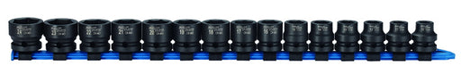 Sykes Pickavant 69001200 STUBBY IMPACT SOCKET SET (15pc)