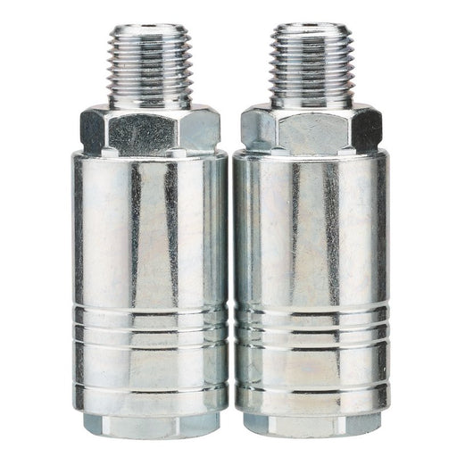 Draper 70863 1/4" Male Quick Coupling (Pack of 2)