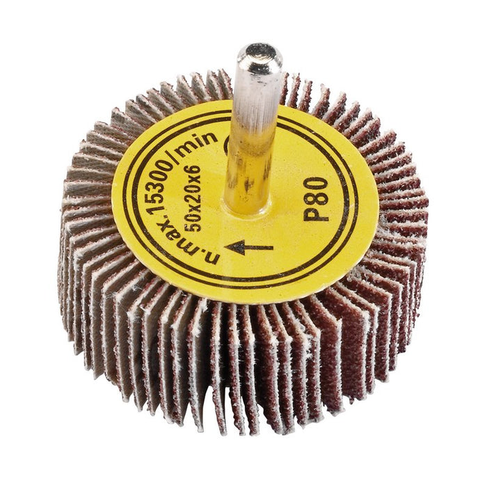 Draper Abrasive Flap Wheel, 50 x 20mm, 80 Grit, 71826