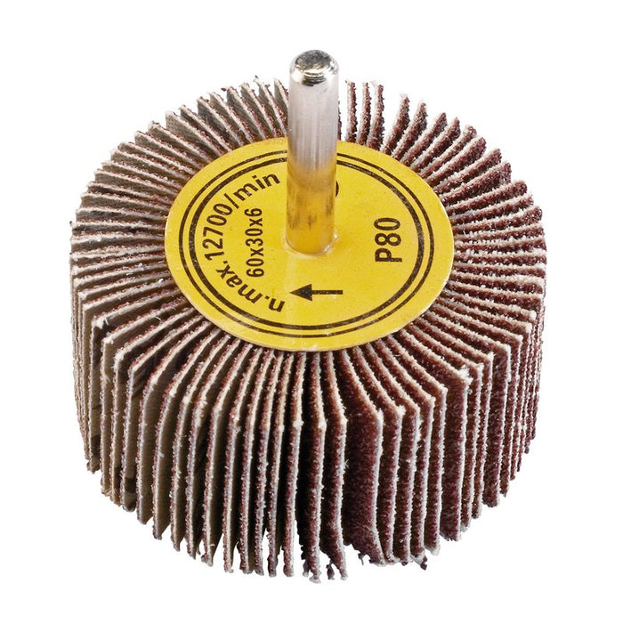 Draper Abrasive Flap Wheel, 60 x 30mm, 80 Grit, 71919