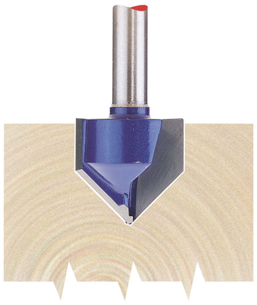 Draper 75337 TCT Router Bit, 1/4" Groove 19mm x 90°
