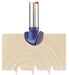 Draper 75345 TCT Router Bit, 1/4" Core Box, 12.7 x 6.35mm Radius